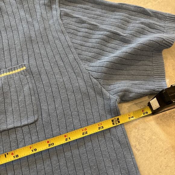 Essential Antwerp Mills Knit Pocket Tee Blue Women’s Sz XL Linen Blend NWT - Picture 7 of 11